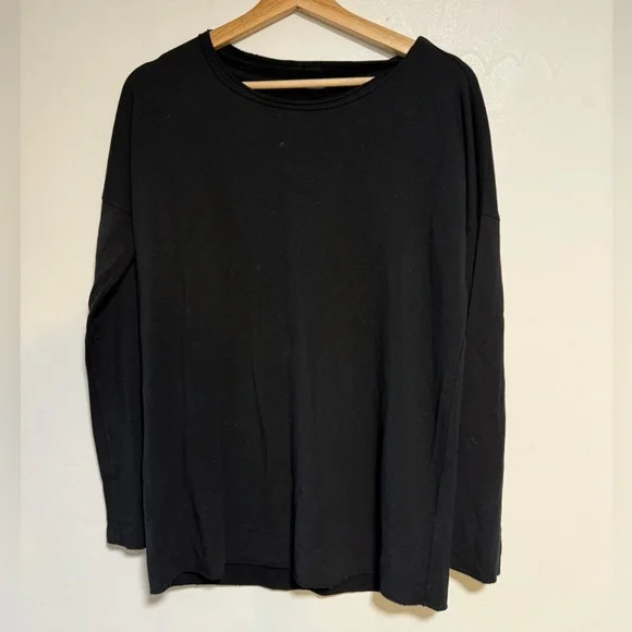 Kit and Ace Black Long Sleeve Oversized Top – Approx. Size L/XL - Picture 2 of 9